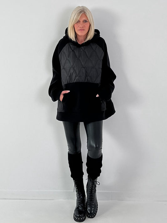 Oversized Hoodie Modell "Street Comfort" - schwarz