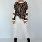 Hose mit elastischem Bund und seitlichen Knopfleisten - creme
