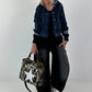 Lässiges Sweatshirt im Used-Look - schwarz