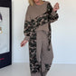 Zweiteiler mit Camouflage-Muster - taupe-mehrfarbig