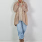 Oversized militair blazer model “Glam Officer” - beige