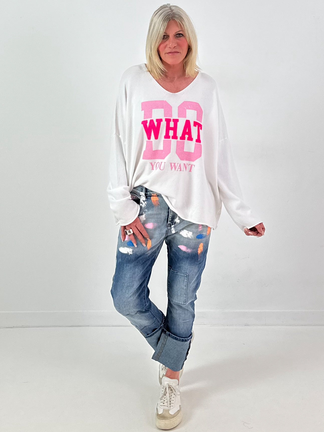 Jeans model "Pastel Brush" - denim