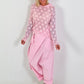 Leichter Hoodie aus Spitze - rosa