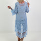 Crochet Tunic with Pattern - light blue