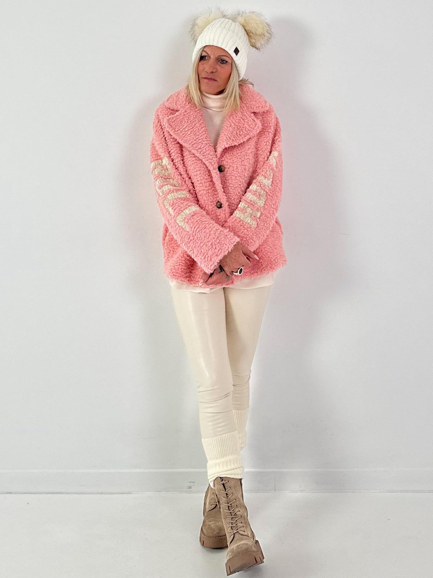 Teddyjas model "Cuddle Rock" - roze