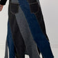 Jeansrock in verschiedenen Denim-Optiken- denim