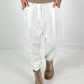 Baggy broek model "Effortless Ease" - wit