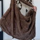 XXL Felltasche - taupe