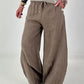 Ballon Leinen Hose - taupe