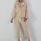 Jacke mit goldenen Nieten-Details - beige