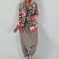 Blazer mit Print - beige-mehrfarbig