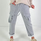 Trousers with cargo pockets - grey