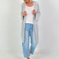 Crochet jacket with Lurex - grey