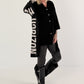 Shirt jacket in a denim look - black