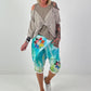 Tunika mit integrierten Top - taupe