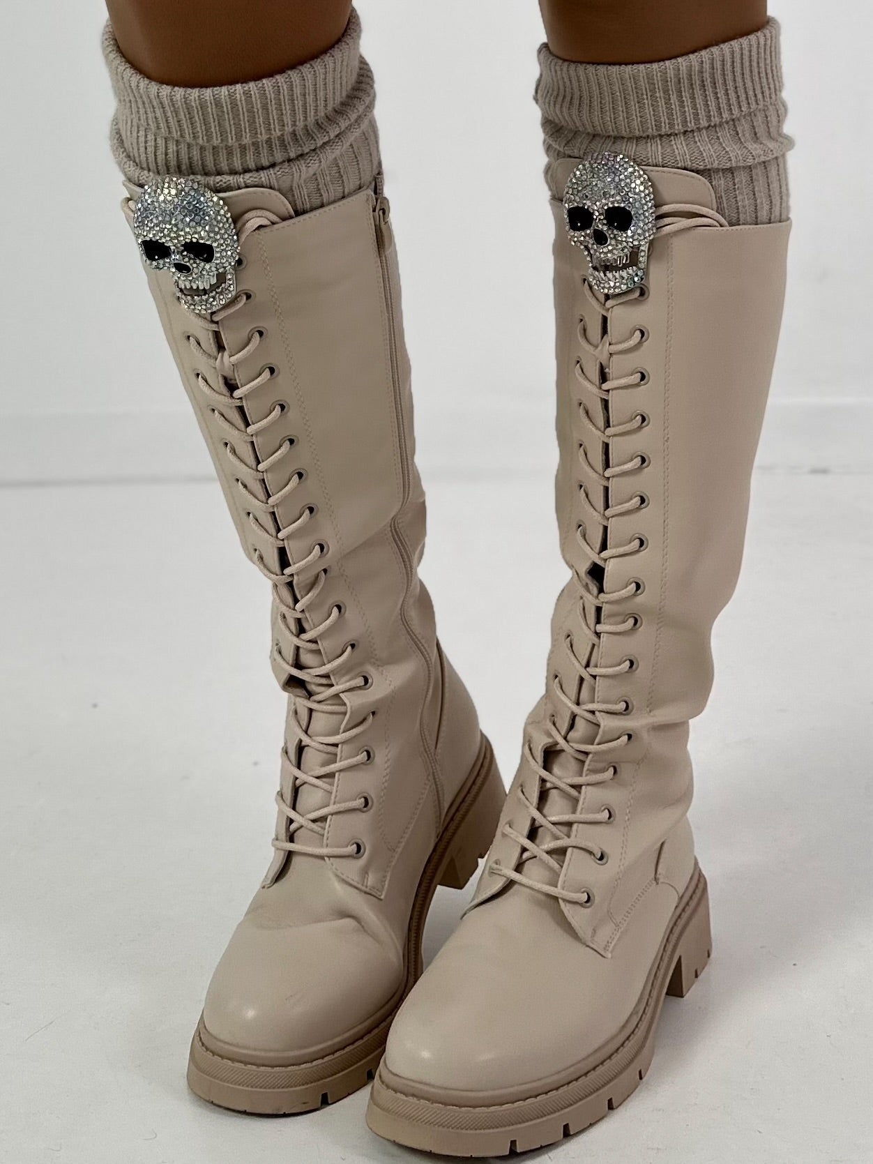 Magnetische broche "Schedel" - zilver