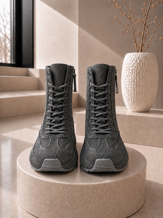 Bootie sparkle allover - grey