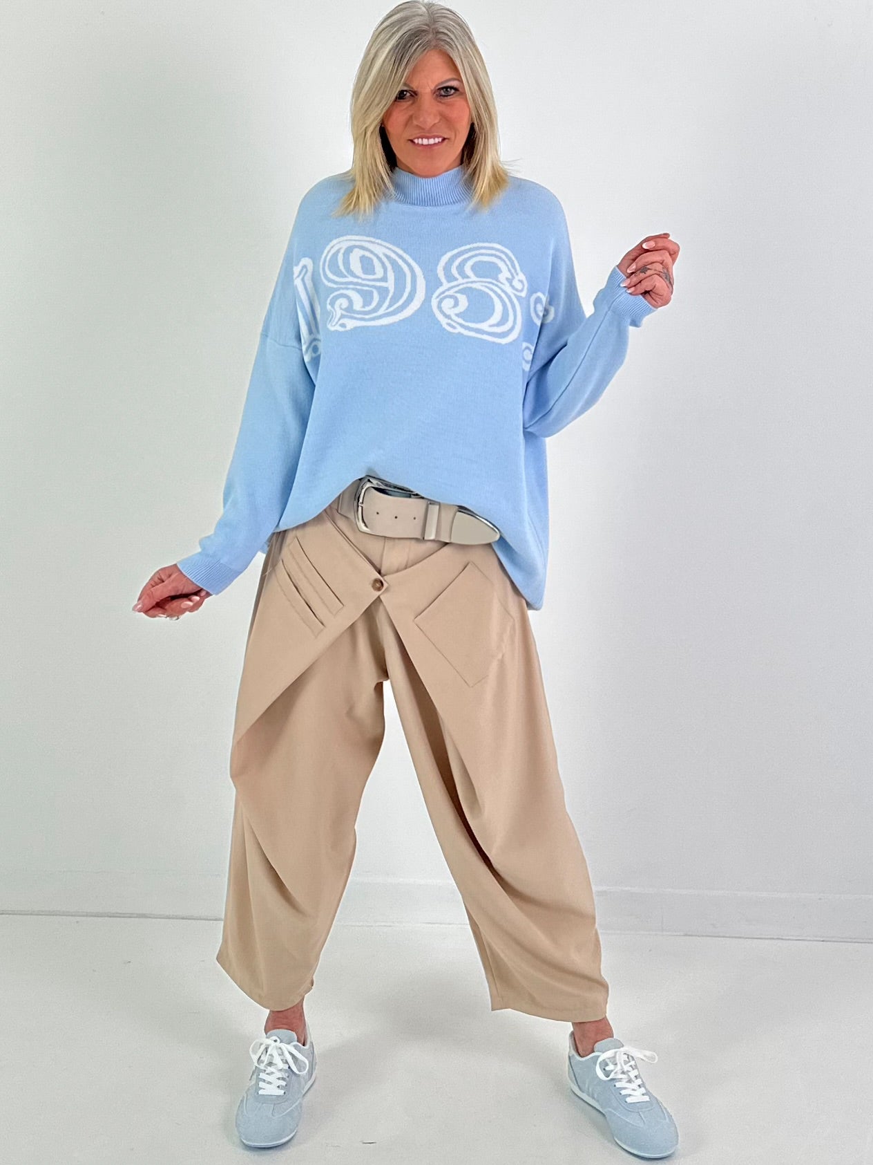 Strickpullover 1981 - hellblau