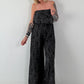 Romantischer Sommer Overall - mokka