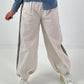 Pants with elastic waistband - beige