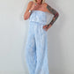 Romantischer Sommer Overall - hellblau