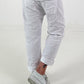 Baggy Hose im Layering Look - weiss