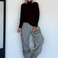 Basic Rollkragenpullover - burgundi