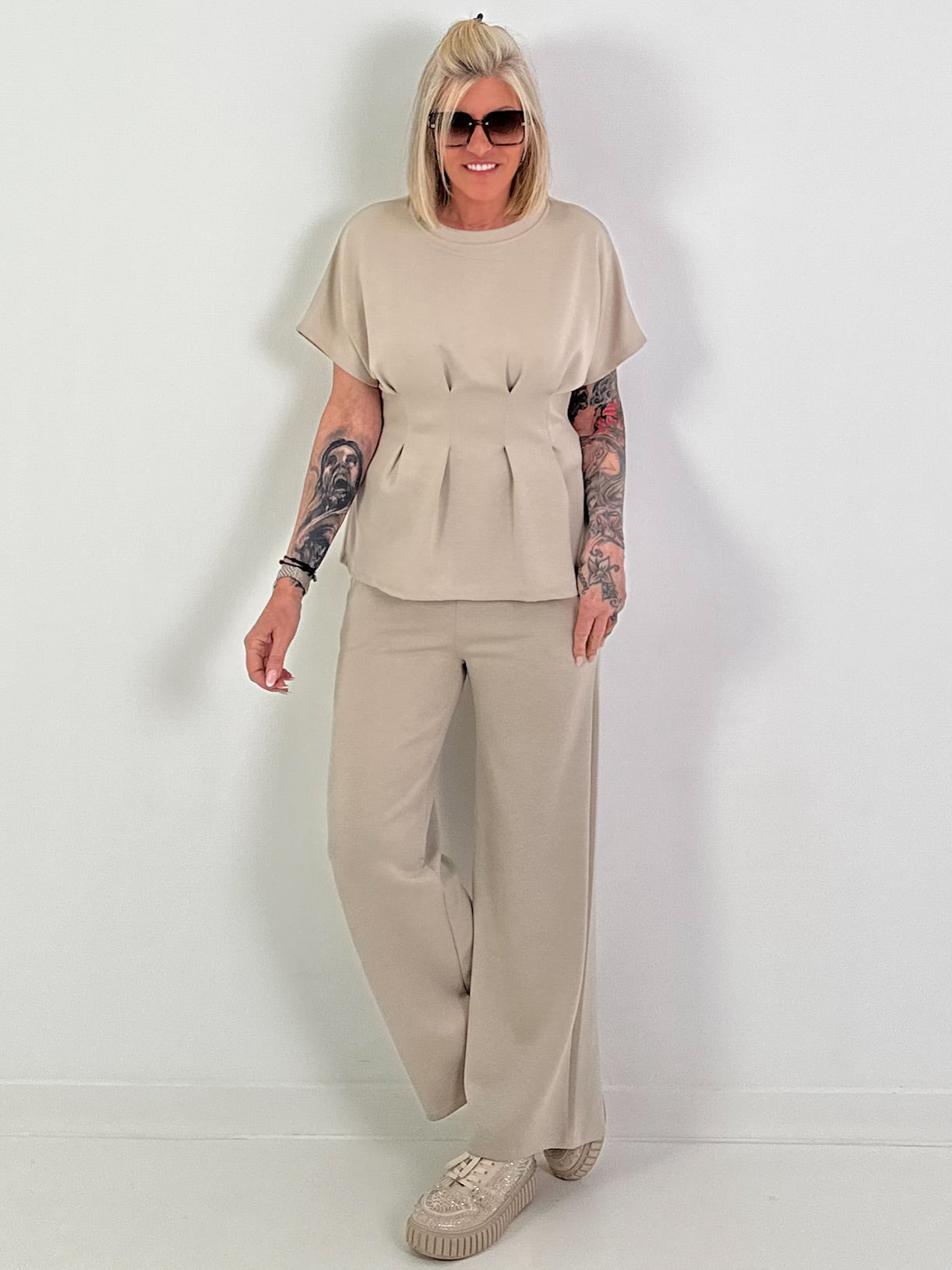Two-piece suit - beige