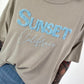 Oversized Shirt Sunset - beige