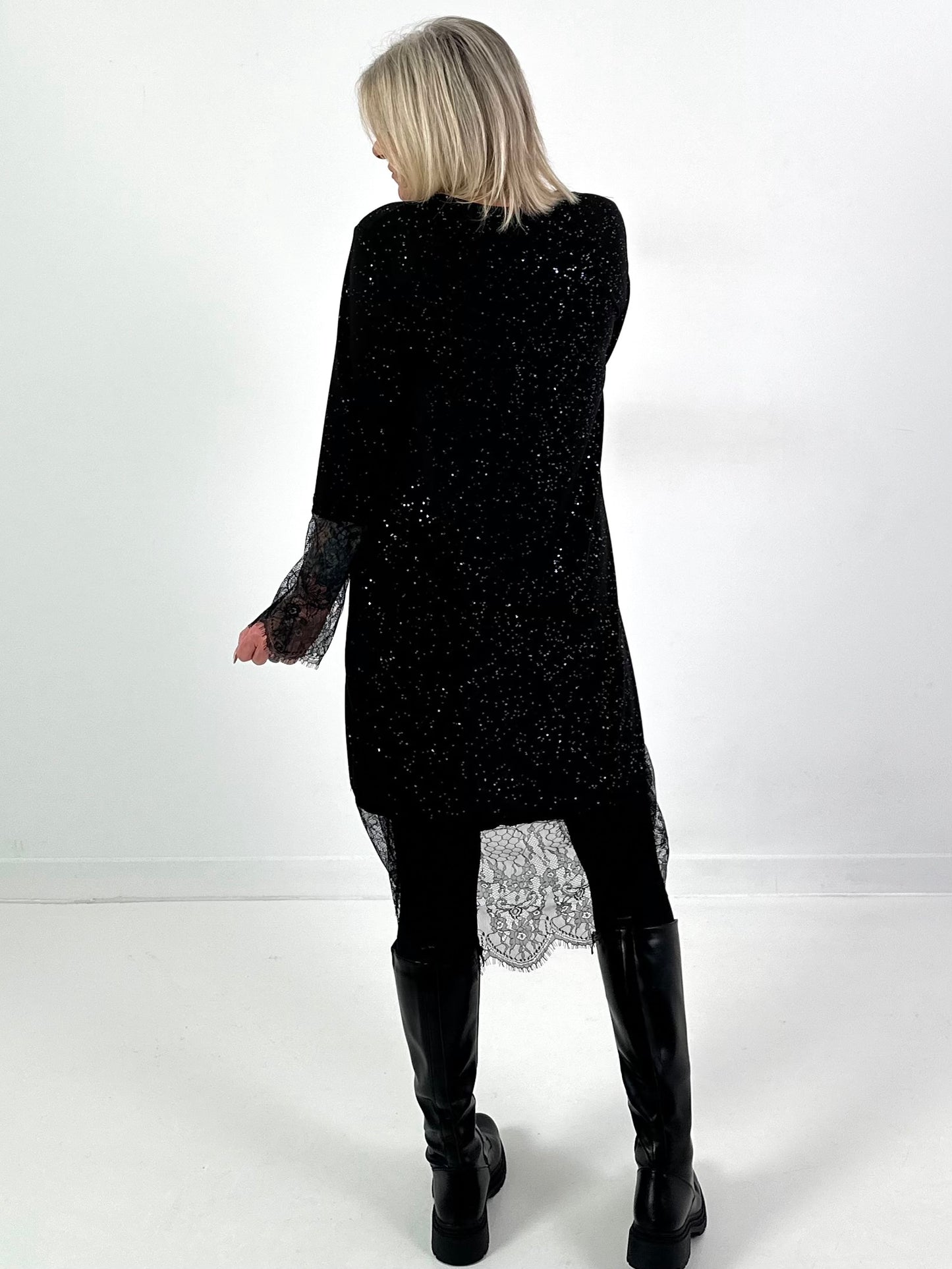 Lace dress, model "Univers You" - black