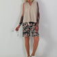 Ballon Blusen Top mit V-Neck - beige