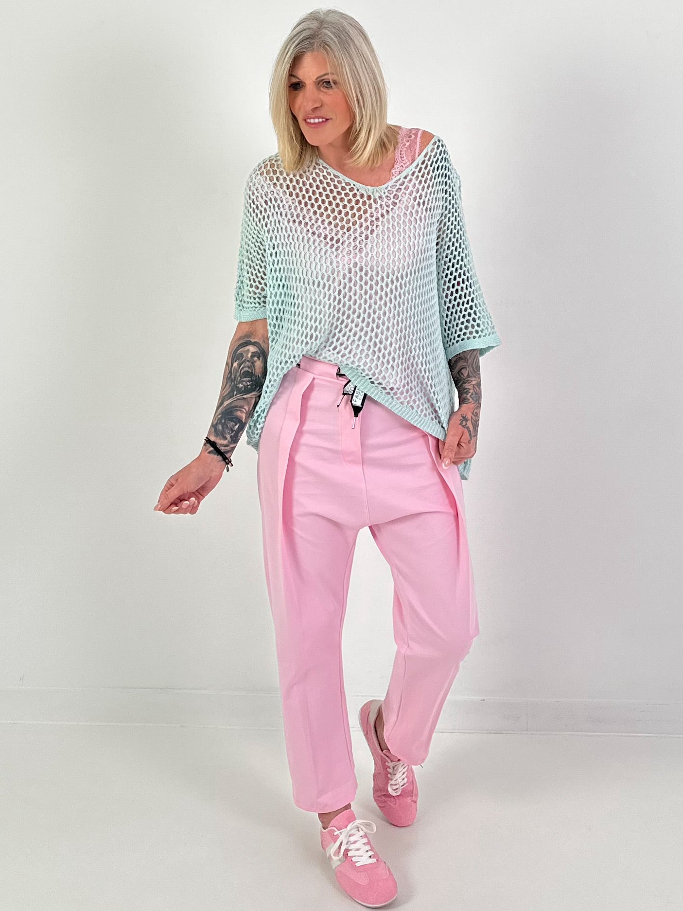 Gehaakt shirt - mintgroen