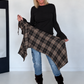 Waist Wrap im Karomuster - taupe-mehrfarbig