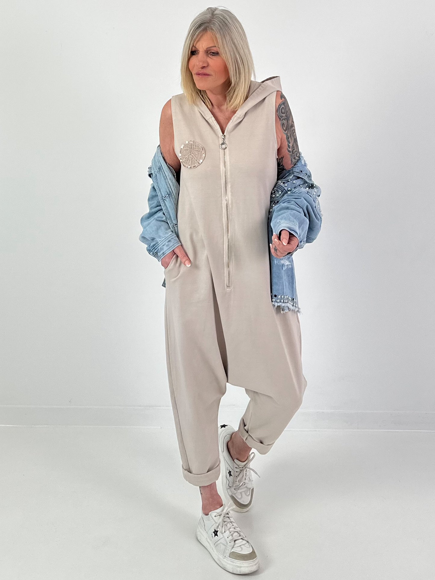 Jumpsuit Peace - beige