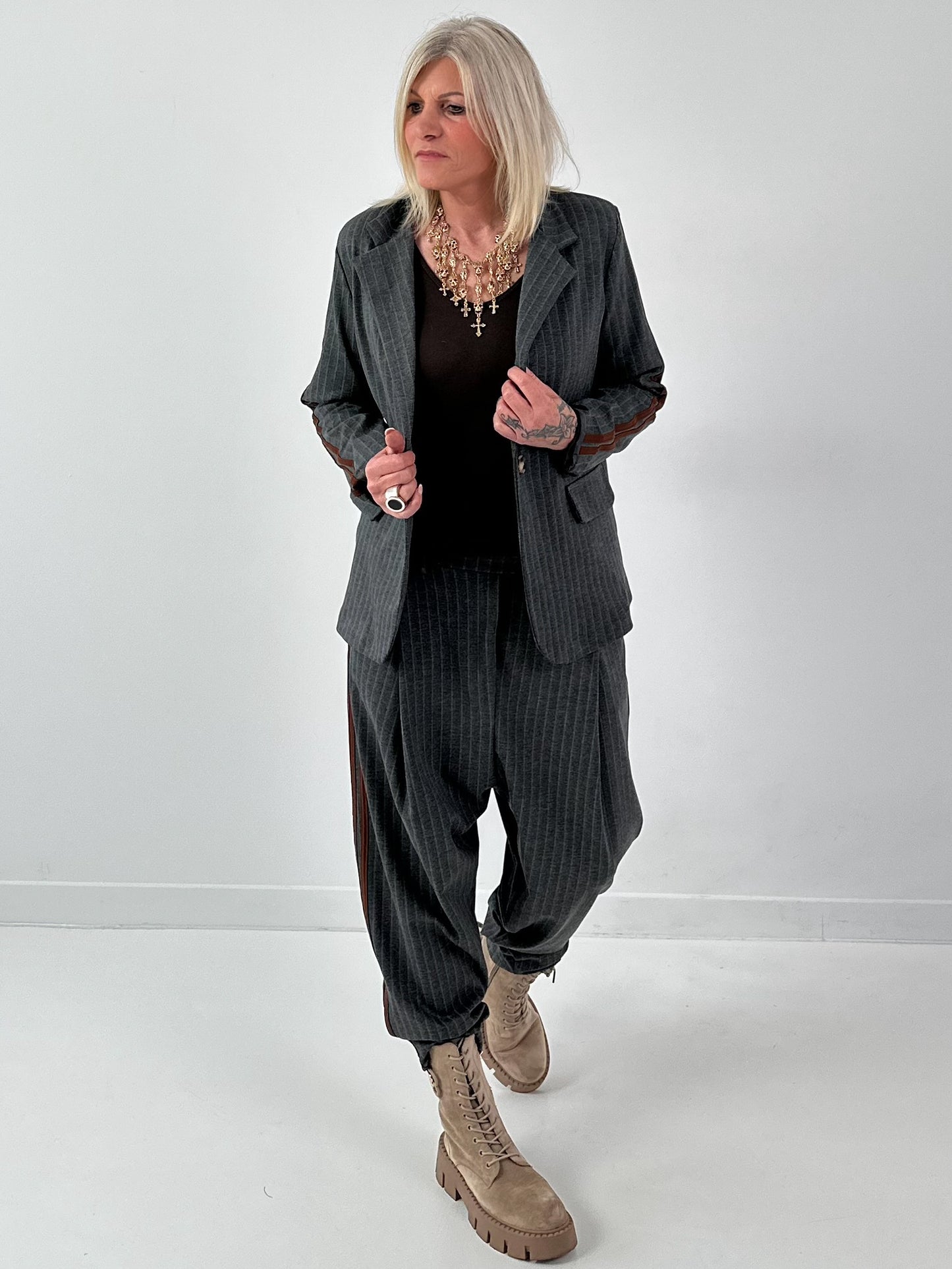 Blazer model "Office Out" - antraciet