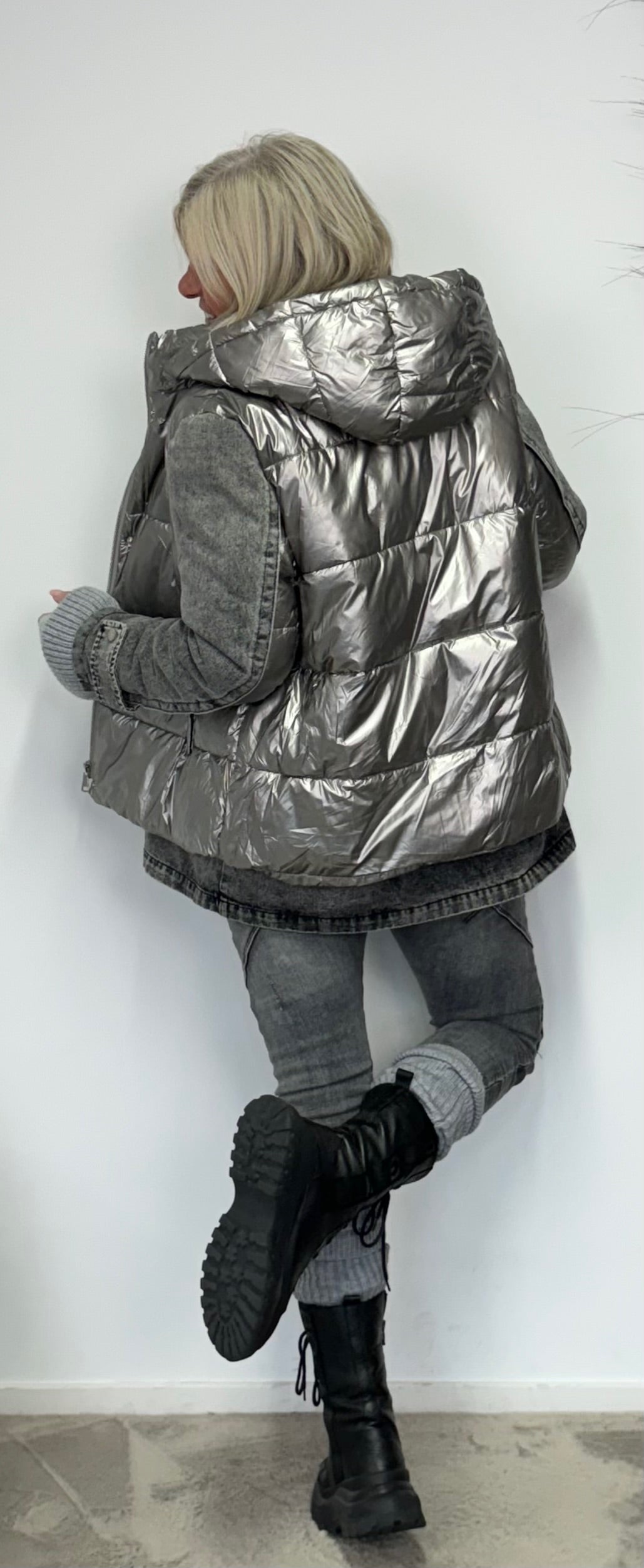 jacket Jessy - silver gray