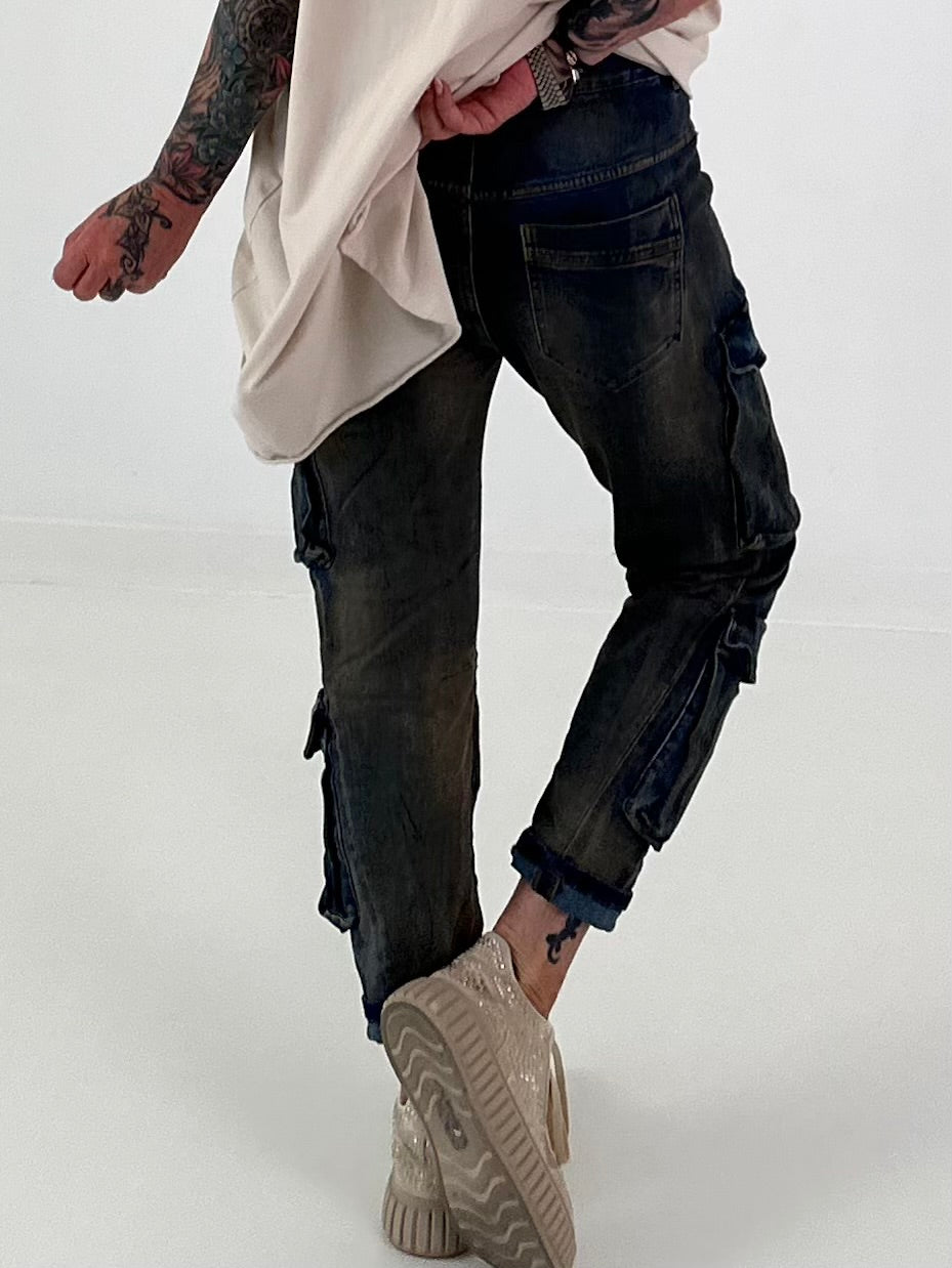 Cargo Jeans - denim