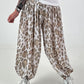 Leichte Pumphose mit stylischem Print  - weiss -mehrfarbig