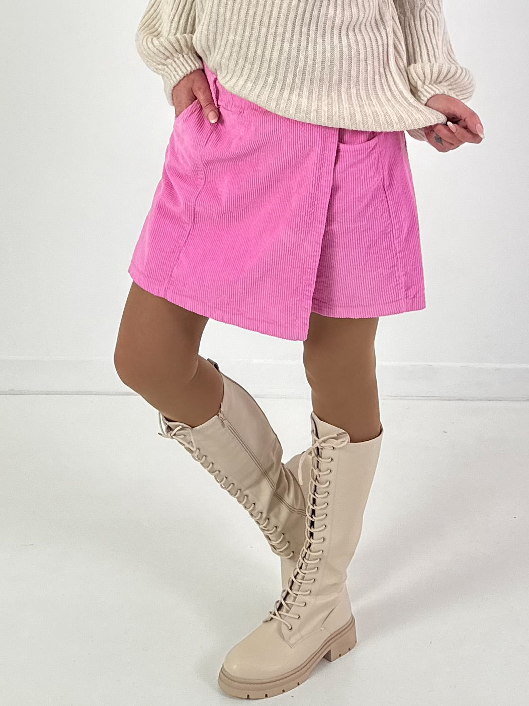 Skirt shorts model "Skorty" - pink