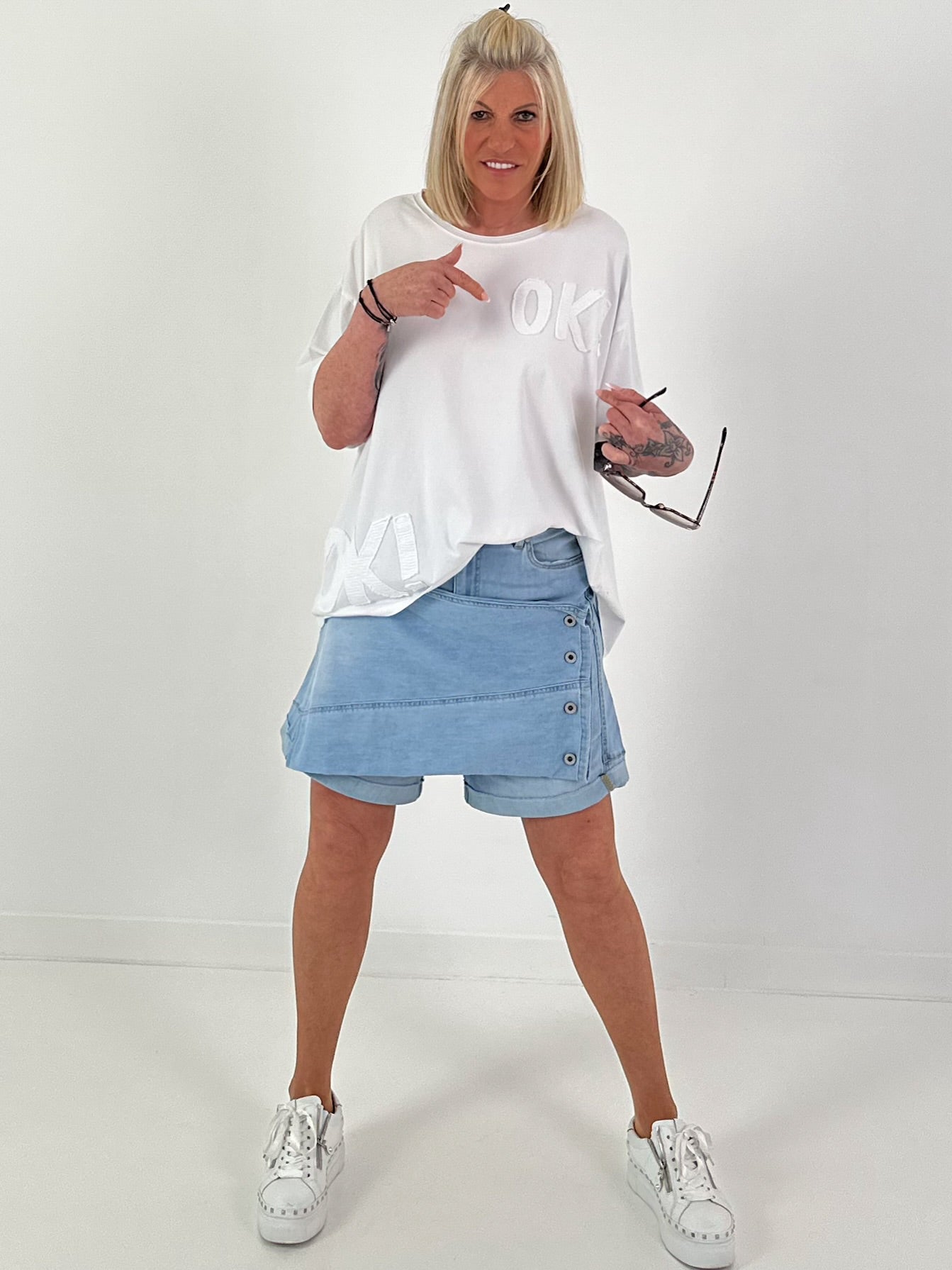 T-Shirt OK! - white