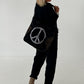 Soft Oversized Basic Pullover - Black