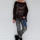Sweater Dont Give Up - mokka