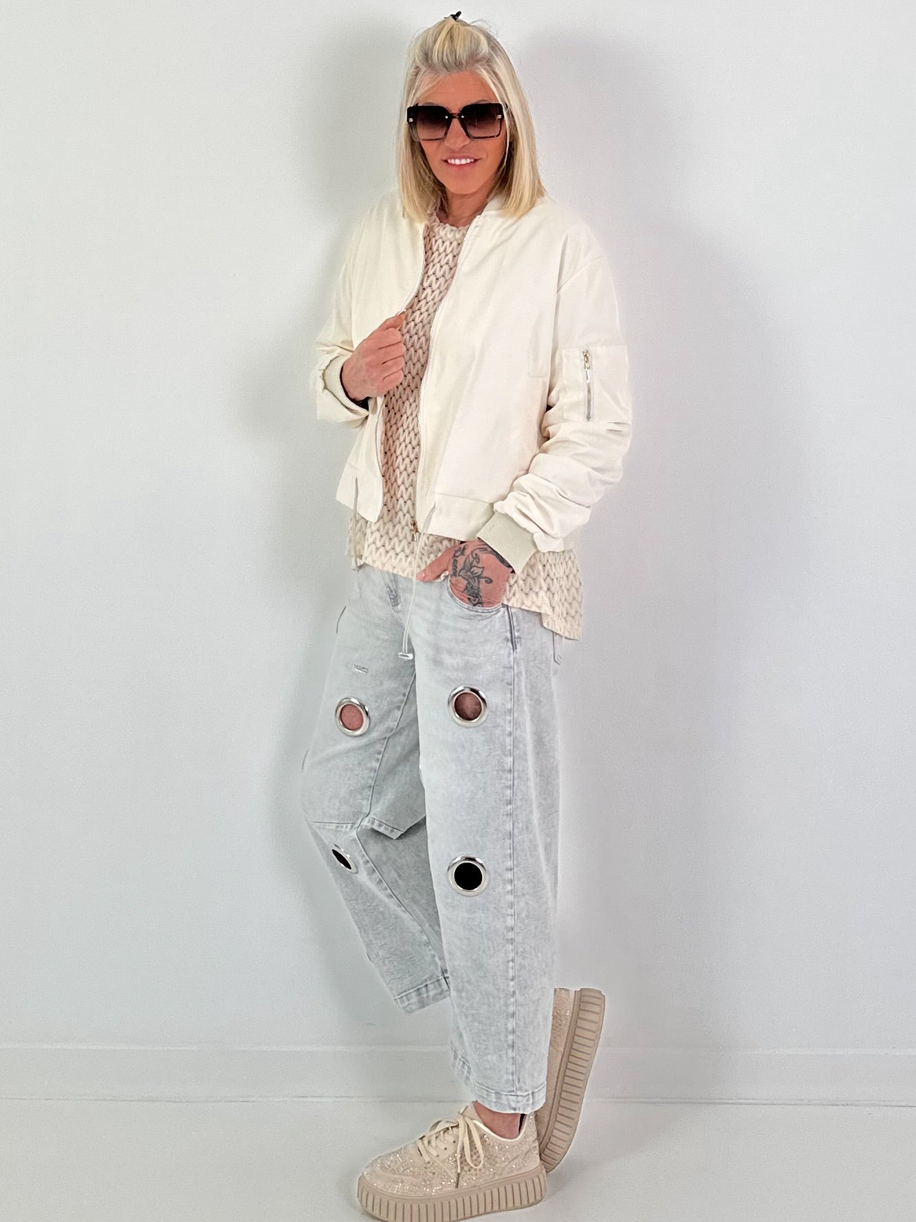 Bomberjacke - creme