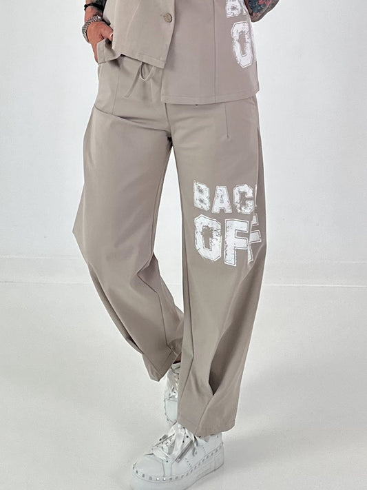 Broek BACK OFF - taupe