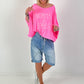 Oversized Shirt Normal is Boring - neon pink