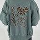 Jacke mit Rückenprint - salbei