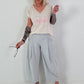 T-Shirt with statement print - beige
