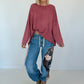 Oversized Shirt stone washed - berry