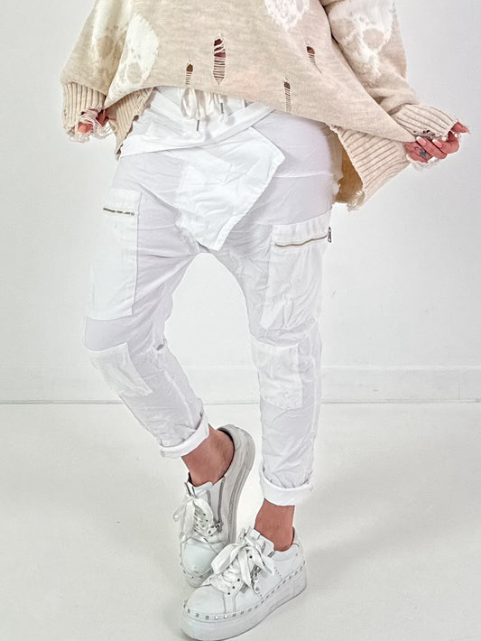 Hose Modell "Urban Strap" - weiss