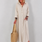 Linen dress - beige